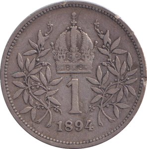 1894 SILVER CORONA AUSTRIA