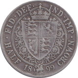 1899 HALFCROWN ( GF )