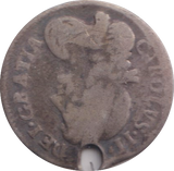 1677 MAUNDY THREEPENCE HOLED ( NF )