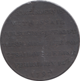1797 PORTSMOUTH HALFPENNY TOKEN