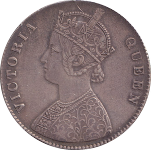 1876 SILVER ONE RUPEE INDIA
