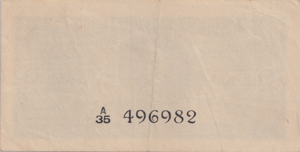 1942 TWENTY FIVE CENTS CEYLON BANKNOTE REF-1777