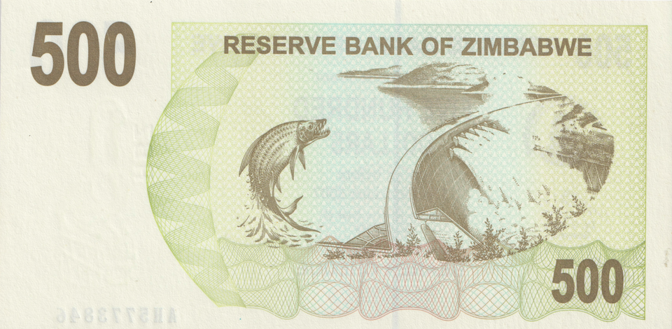 2006 ZIMBABWE 500 DOLLARS BANKNOTE REF-1711