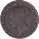 1860 SIXPENCE ( FINE )