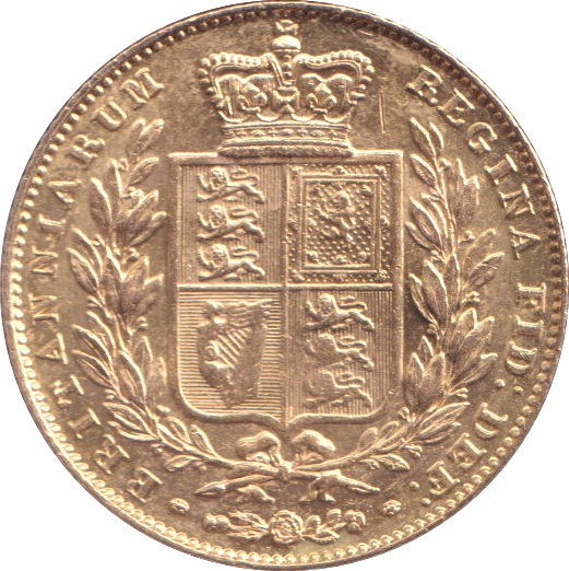 1843 GOLD SOVEREIGN ( EF )