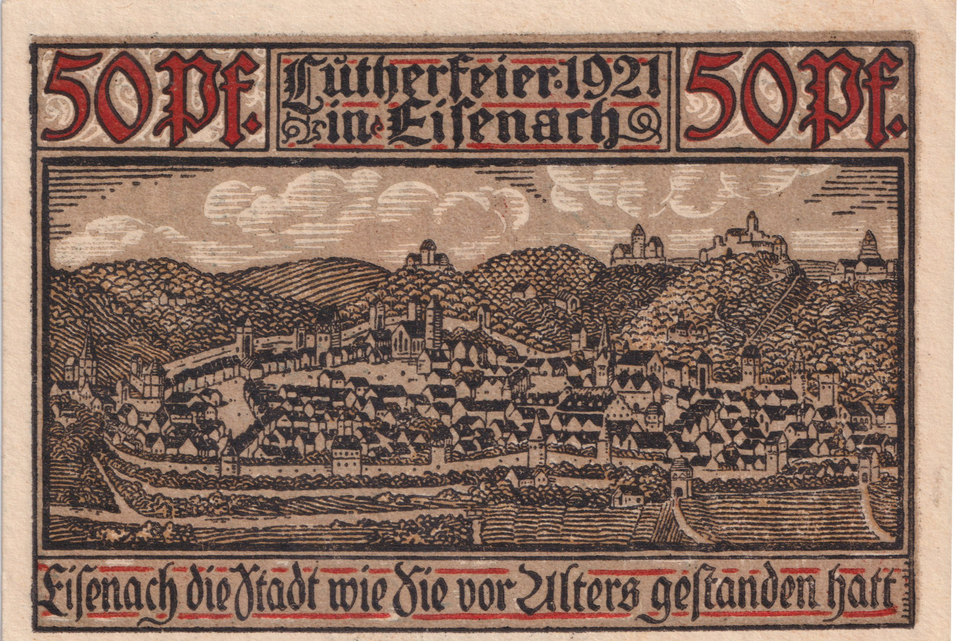 1921 GERMANY 50 PFENNIG BANKNOTE REF-1709