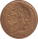 1821 GOLD SOVEREIGN ( FINE )