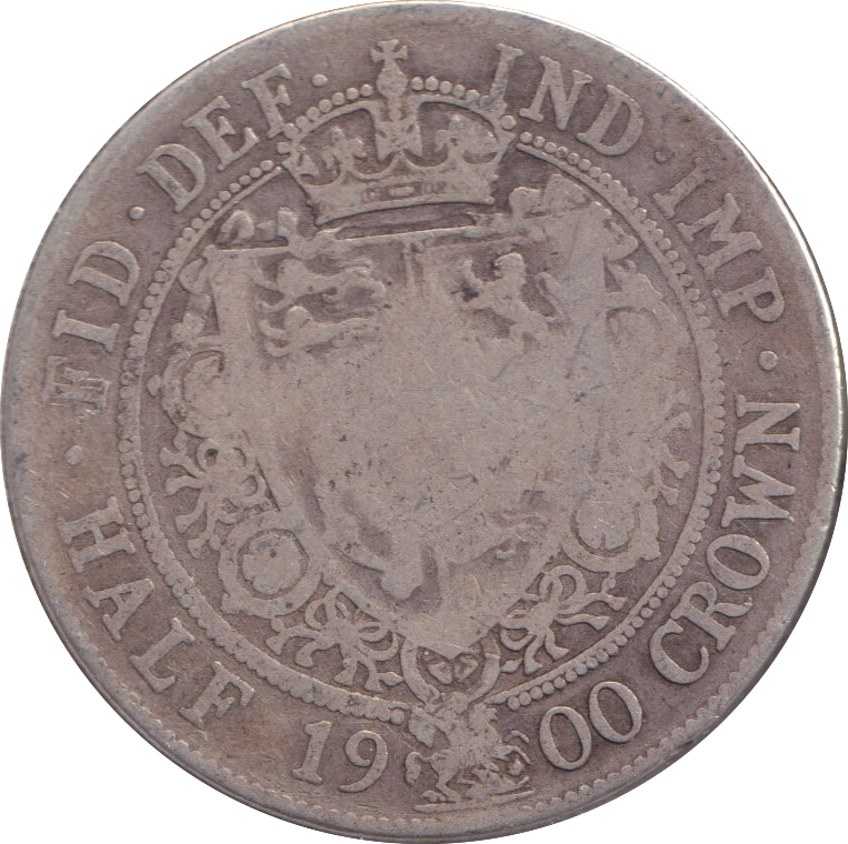 1900 HALF CROWN ( NF )