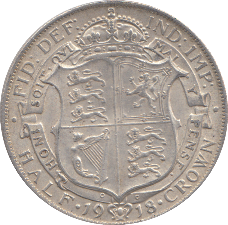 1918 HALFCROWN ( GVF )