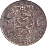1962 2 1/2 GULDEN NETHERLANDS