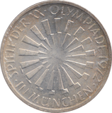 1972 SILVER WEST GERMANY 10 MARK OLYMPIC