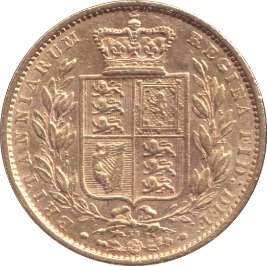 1864 GOLD SOVEREIGN ( GVF )