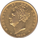 1826 GOLD SOVEREIGN ( EF )