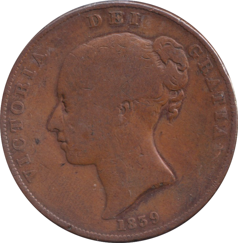 1839 PENNY TOKEN ISLE OF MAN