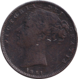 1851 FARTHING ( FINE )