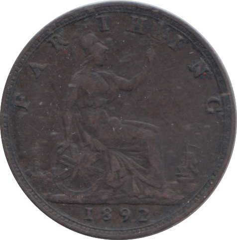 1892 FARTHING ( VF )