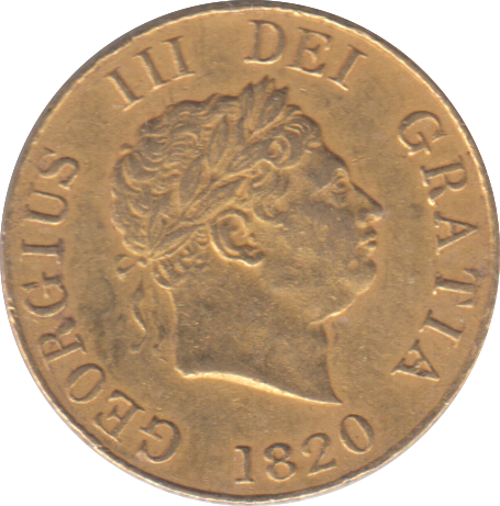 1820 GOLD HALF SOVEREIGN ( GVF )