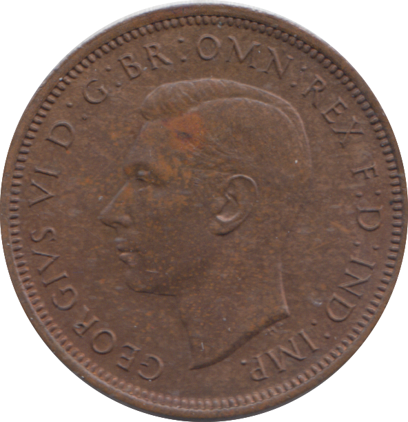 1945 HALF PENNY ( AUNC )