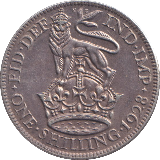 1928 SHILLING ( UNC ) ENGLISH