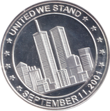 2001 REMEMBER SEPTEMBER 11 MEDALLION USA