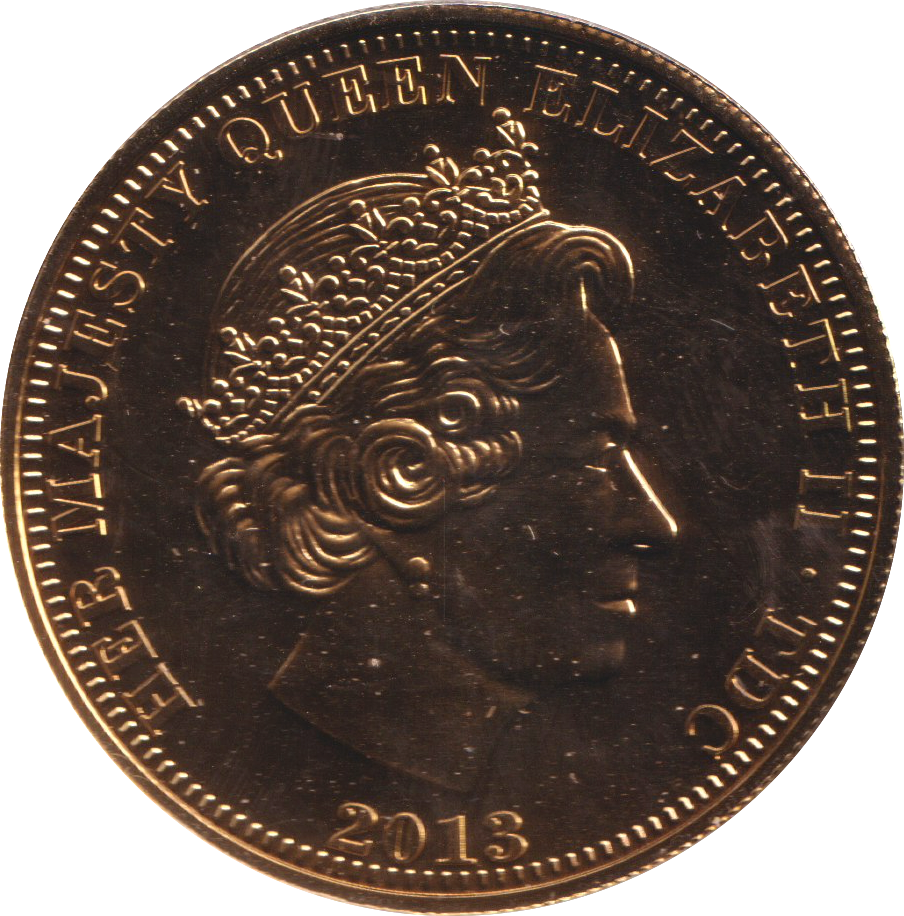 2013 WILLIAM AND CATHERINE COMMEMORATIVE CROWN TRISTAN DA CUNHA
