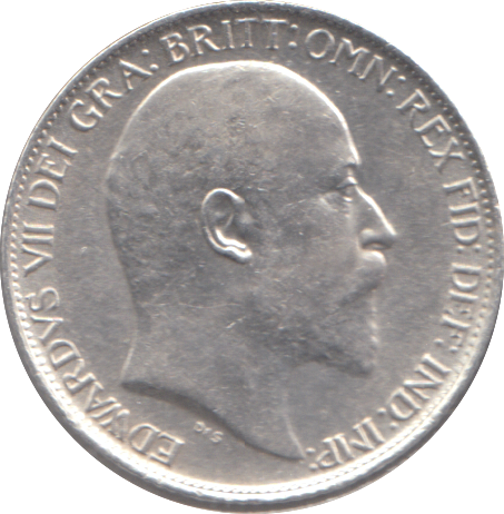 1910 SIXPENCE ( AUNC )