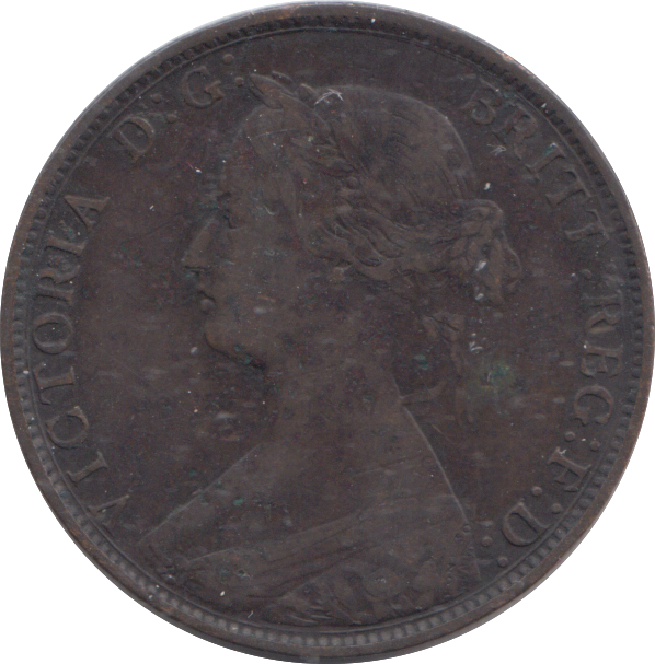 1862 HALFPENNY ( GF )