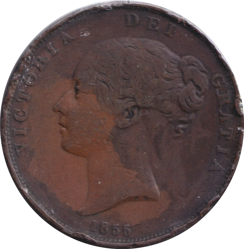 1855 PENNY ( FINE )