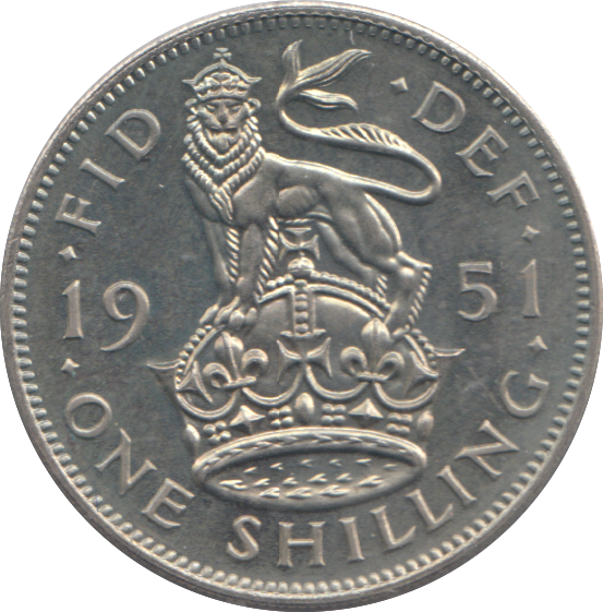 1951 SHILLING ( PROOF )
