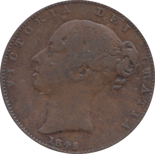 1845 FARTHING ( FINE )