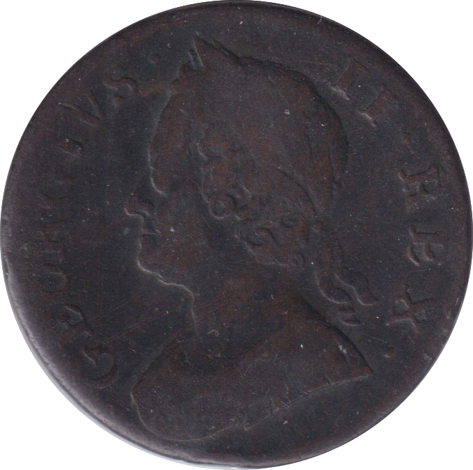 1753 HALFPENNY ( FINE )