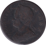 1753 HALFPENNY ( FINE )