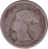 1887 SIXPENCE ( NF )