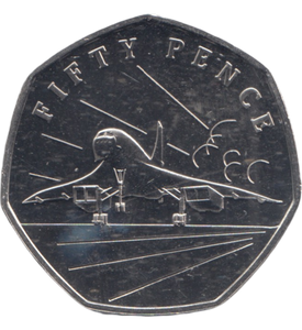 2019 50 PENCE CONCORDE ( BU )