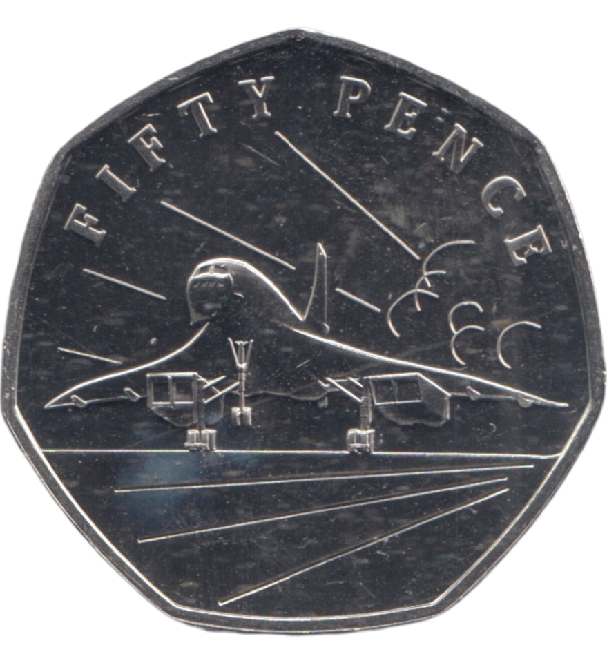 2019 50 PENCE CONCORDE ( BU )