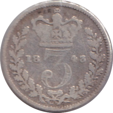 1843 THREEPENCE ( NF )