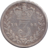 1843 THREEPENCE ( NF )