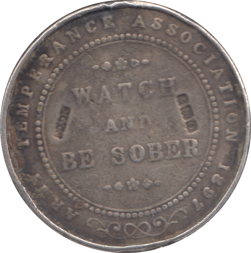 1897 SILVER BRITISH INDIA ARMY TEMPERANCE MEDAL