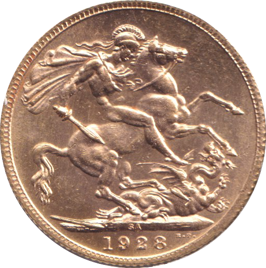 1928 GOLD SOVEREIGN ( UNC ) PRETORIA MINT