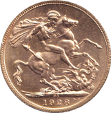 1928 GOLD SOVEREIGN ( UNC ) PRETORIA MINT