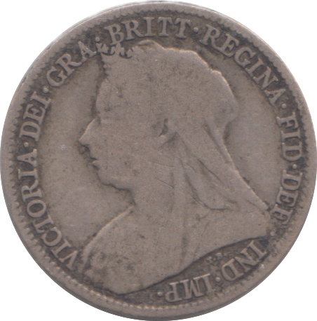 1894 SIXPENCE ( FINE )