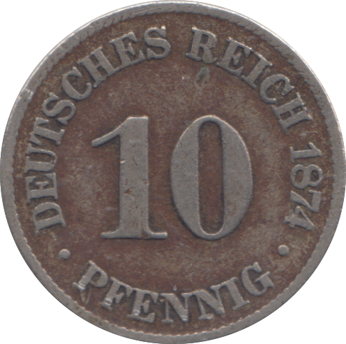 1874 10 PFENNIG GERMANY