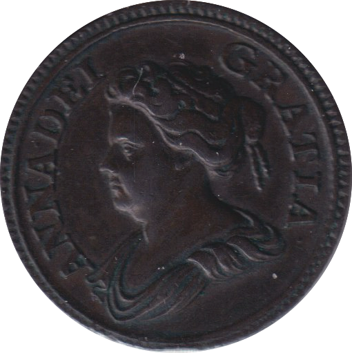 1714 FARTHING ( EF )