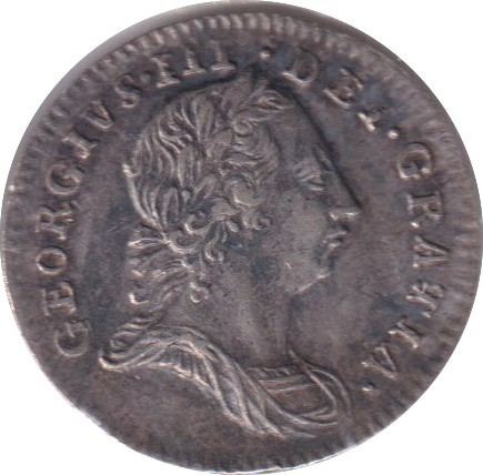 1762 MAUNDY THREEPENCE ( EF )