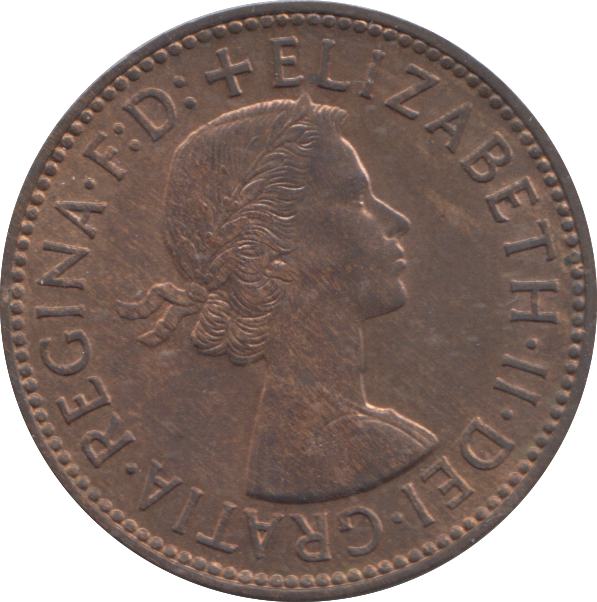 1954 HALF PENNY ( UNC )