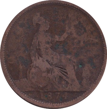 1874 PENNY ( FAIR )