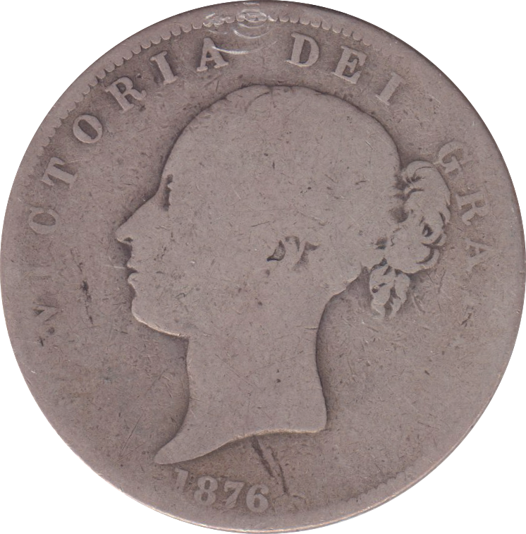 1876 HALFCROWN ( NF )