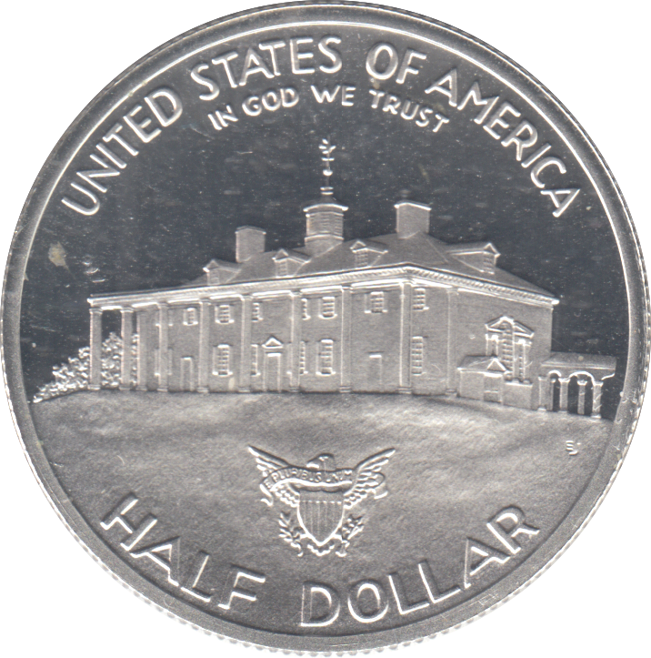 1982 USA SILVER PROOF HALF DOLLAR 250TH ANNIVERSARY OF GEORGE WASHINGOTN