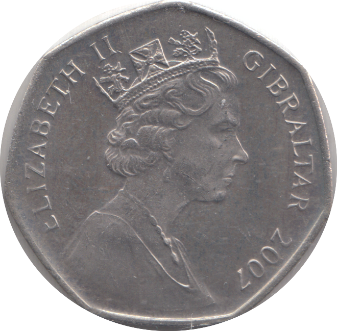 2007 FIFTY PENCE CAPTURE OF GIBRALTAR 1704