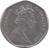2007 FIFTY PENCE CAPTURE OF GIBRALTAR 1704